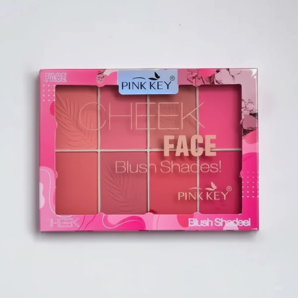 Pink Key Professional Cheek Contour Palette – 8 Colors Pink Key