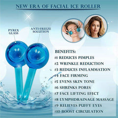 Beauty Crystal Ball Facial Cooling Ice Globes Water Wave For Face Cosmia.pk