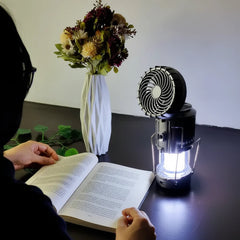 GSH-9299 Solar Charging Camping Light with Fan. Cosmia.pk