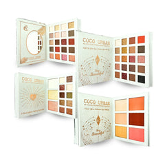 Coco Urban Eyeshadow Palette - 4 In One Book Style Makeup Kit Coco Urban