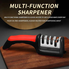 Professional 4-Stage Manual Knife & Scissor Sharpener Cosmia.pk