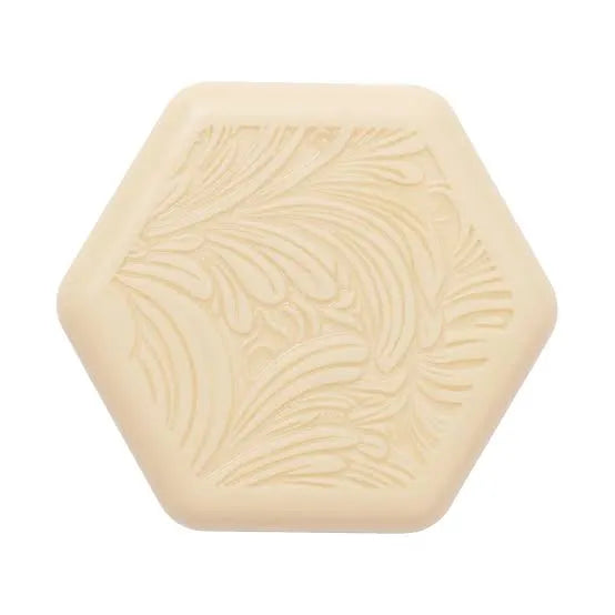 Hexagonal Floral Embossed Soap Bar Cosmia.pk