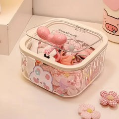 Cute Bow Handle Hair Accessory Storage Box Cosmia.pk