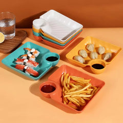 Dumpling & Snack - 4 Piece Plate Set Cosmia.pk