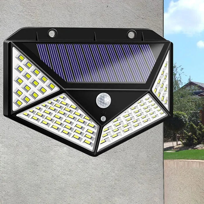 100 LED Solar Light Motion Sensor Outdoor Solar Lamp Cosmia.pk
