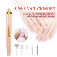 5 In 1 Rechargeable Flawless Salon Nail Finishing Touch Salon Nail
