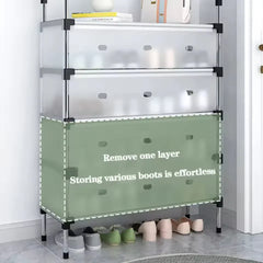 Layer Stackable Shoe Rack – Stainless Steel Shoe Organizer Cosmia.pk
