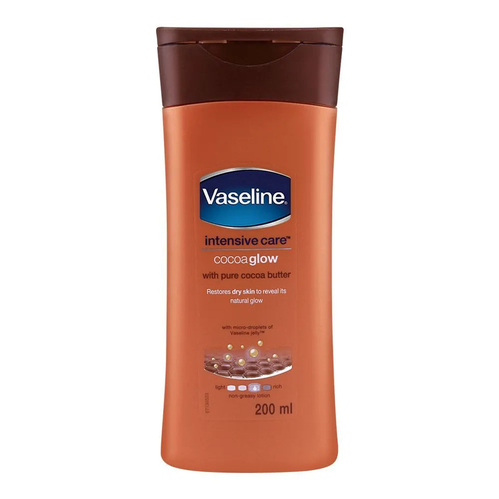 Vaseline Intensive Care Cocoa Glow Pure Cocoa Butter Lotion - 200ml Vaseline