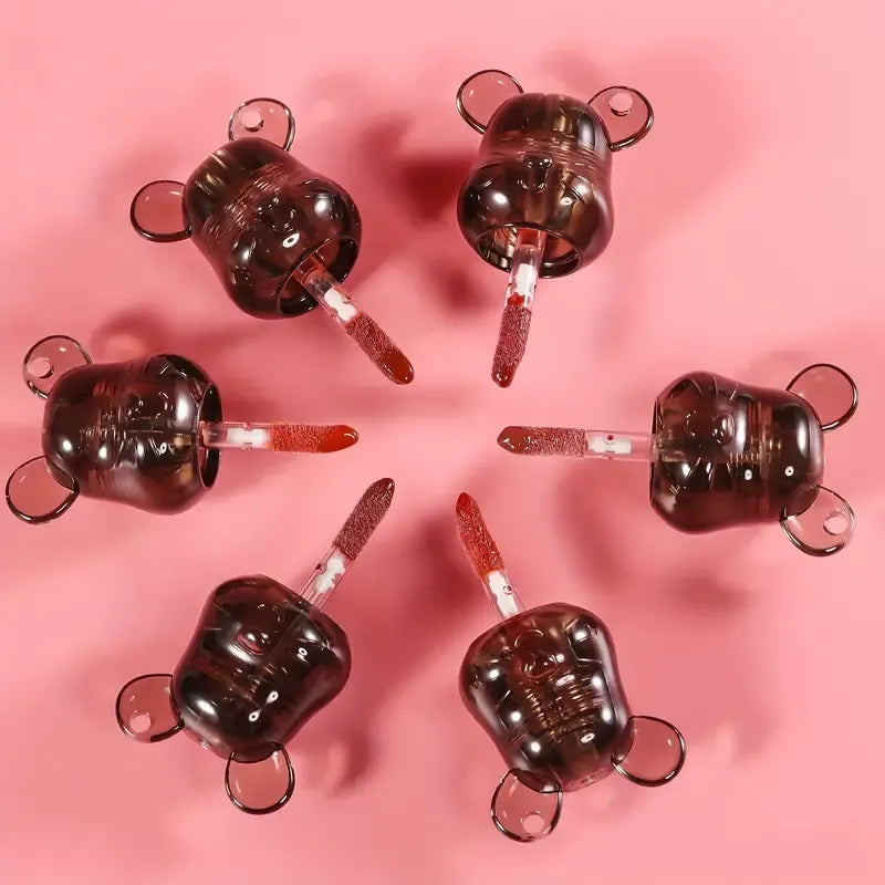 Miss Lara Cute Korean Black Bear Lip Gloss Shade Miss Lara