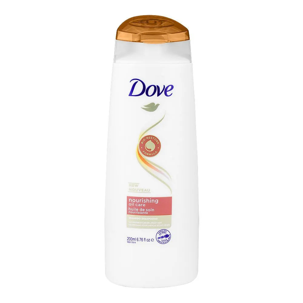 Dove Nourishing Oil Care Shampoo, For Dry Frizzy Hair - 200ml Dove