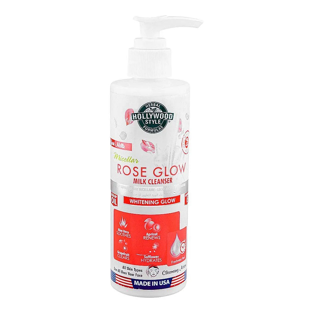 Hollywood Style Whitening Goat Milk Micellar Rose Glow Facial Hollywood Style