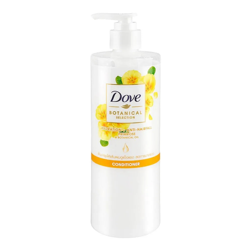 Dove Botanical Selection Hydration + Anti-Hair fall Conditioner, Paraben Free, For Brittle and Weak Hair - 450ml Dove