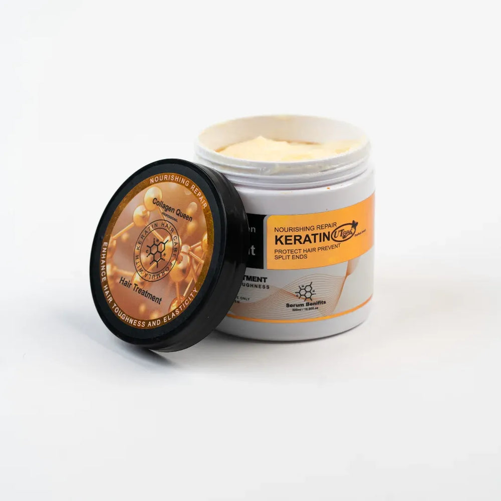 Original Collagen Queen Keratin Hair Treatment Mask Yellow - 500ml Collagen Queen