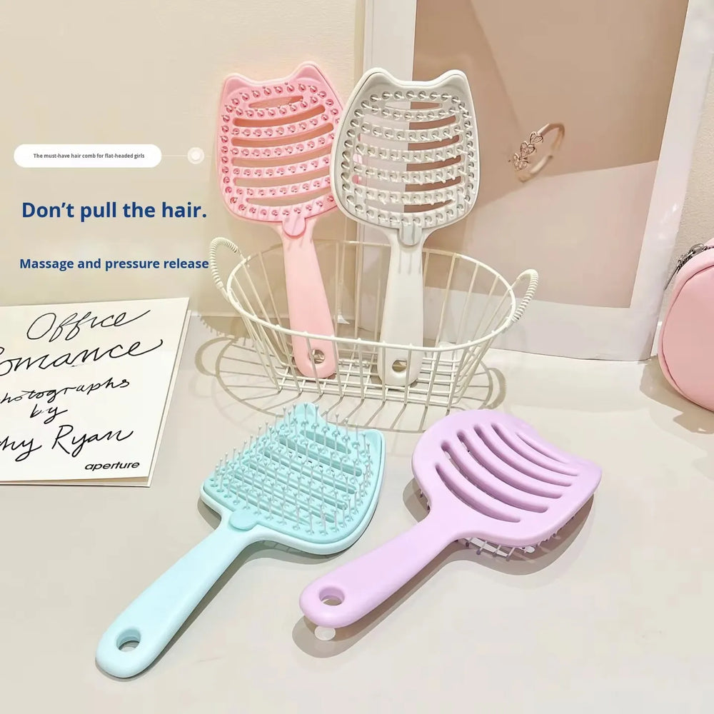 Cartoon-themed vented detangling hair brush Cosmia.pk