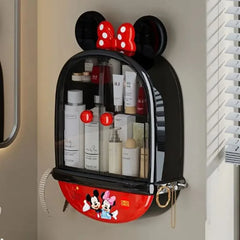 Mickey & Minnie Mouse No-Drill Wall-Mounted Cosmetic Organizer Cosmia.pk