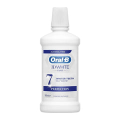 Oral-B 3D White Luxe 7 Perfection Clean Mint Mouthwash - 500ml Oral-B