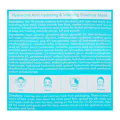 Estelin Hyaluronic Acid Hydrating & Vitalizing Essence Mask - 25g Estelin