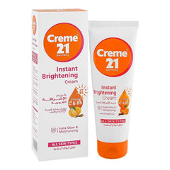 Creme 21 Instant Brightening Cream with Vitamin C & B5, For All Skin Creme 21