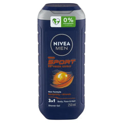 Nivea Men Sport 3-in-1 Shower Gel – 250ml Nivea