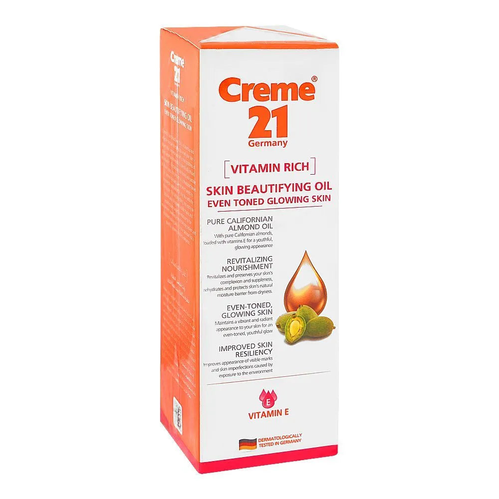 Creme 21 Vitamin Rich Skin Beautifying Oil, For Sensitive Skin - 100ml Creme 21