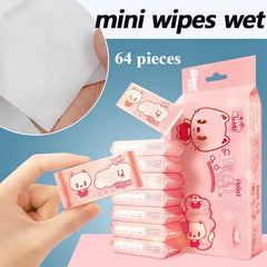 Cleaning Mini Packed Wipe - 8 Mini Packets in One Pack Total 64 Wipes Cosmia.pk