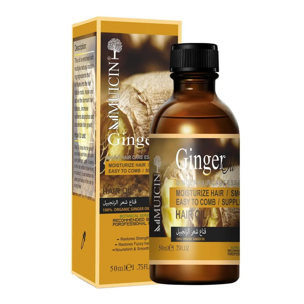 Muicin Ginger 0% Sulfate Free Anti Hair Loss Hair Oil - 50ml Muicin