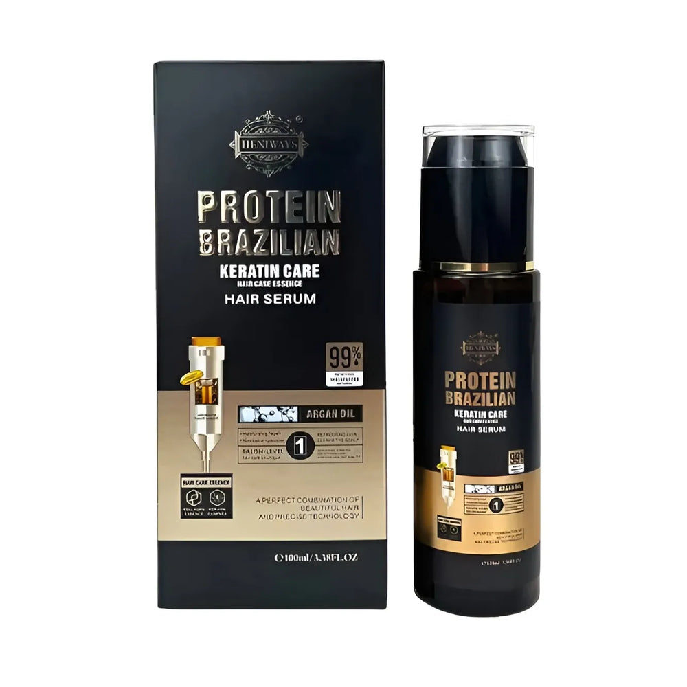 Heniways Keratin Protein Brazilian Hair-Loss Refreshing Anti-Dandruff Hair Serum - 100ml Heniways