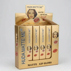 HUDA MATTE ME Lip Gloss Set-2 in 1 Huda Matte Me