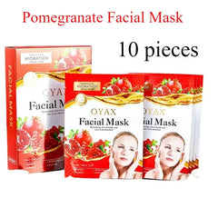 Oyax Pomegranate Whitening Facial Mask - 10 PCS Oyax