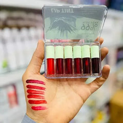 Qoiden Rose 99% Aloe Vera Lip Tint Mini Pack - 6Pcs Qoiden Rose