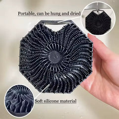Round Silicone Body Scrubber – Soft Exfoliating Bath & Shower Scrub Cosmia.pk