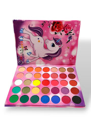 Sparkle & Shine Makeup Unicorn Eye Shadow Palette - 35 Colors Carolgos