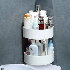 Adhesive Bathroom kitchen Punch Corner Rack Cosmia.pk