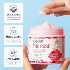 Sadoer Exfoliating Body Butter Cream Lotion Rose - 200g Sadoer