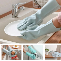 Kitchen Gloves Silicone Dishwashing Gloves Cosmia.pk
