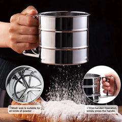Stainless Steel Flour Strainer for Easy, Mess-Free Sifting of 3 Cups Cosmia.pk