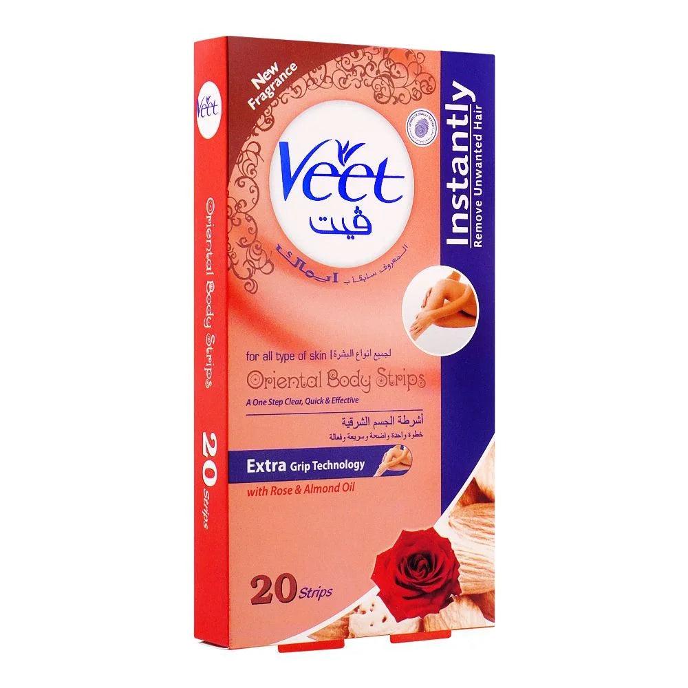 Veet Oriental Rose & Almond Oil Body Strips 20-Pack Veet
