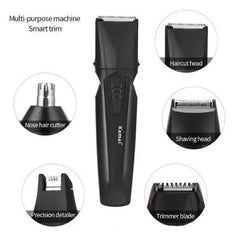 Kemei KM-640 Multifunction Hair Clipper 8 In 1 Grooming Kit Kemei