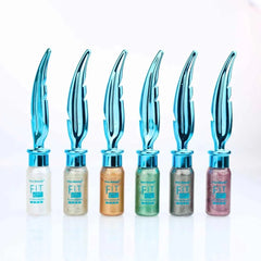 Pack of 6 Kiss Beauty Fit Eye Glitter Eyeliner Waterproof Long Lasting Kiss Beauty