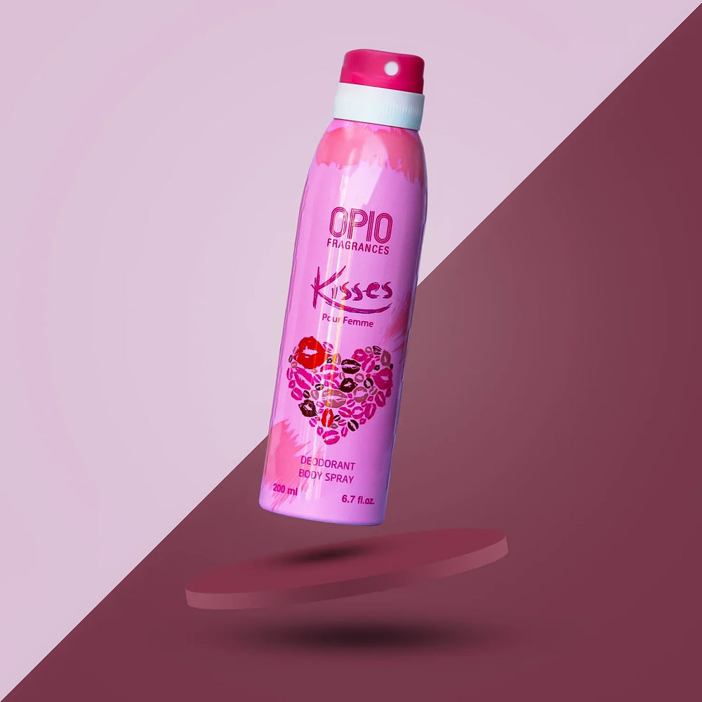 Opio Kisses Deodorant Body Spray for Women (200ml) Opio