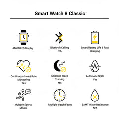 Smart Watch 8 Classic - Each Cosmia.pk