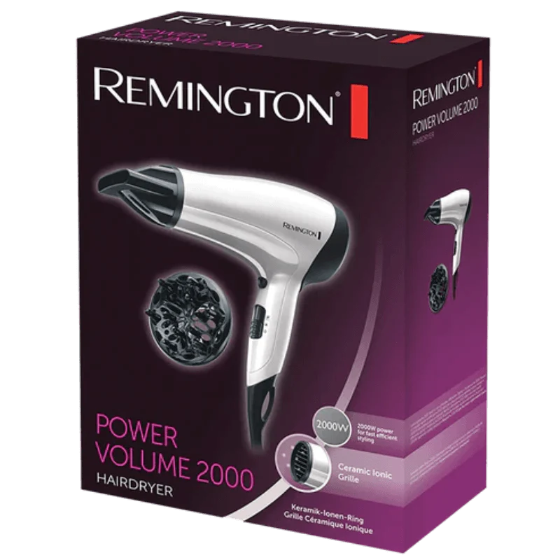 Remington D3015 Hair Dryer Power Volume 2000w Remington