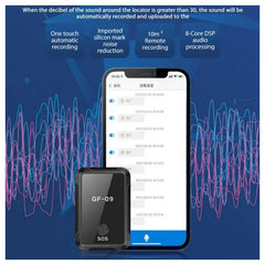 GPS Tracker GF-09 Mini GPS Tracker APP Remote Control Anti-Lost Device Cosmia.pk