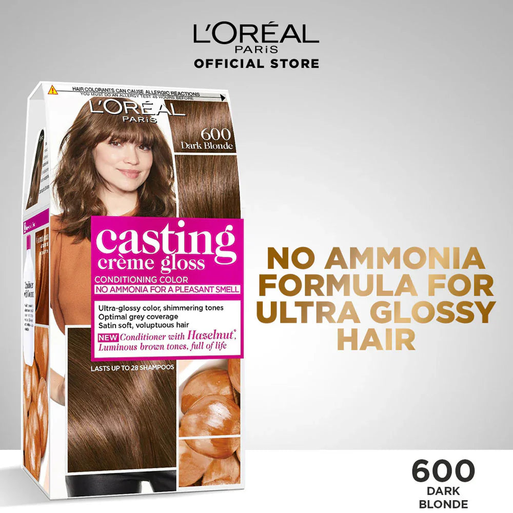 LOreal Paris Casting Crème Gloss Hair Color - 600 Dark Blonde Loreal Paris