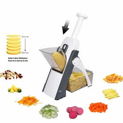 5-in-1 Manual slicer Vegetable Slicer Foldable Grater Slicer Cosmia.pk