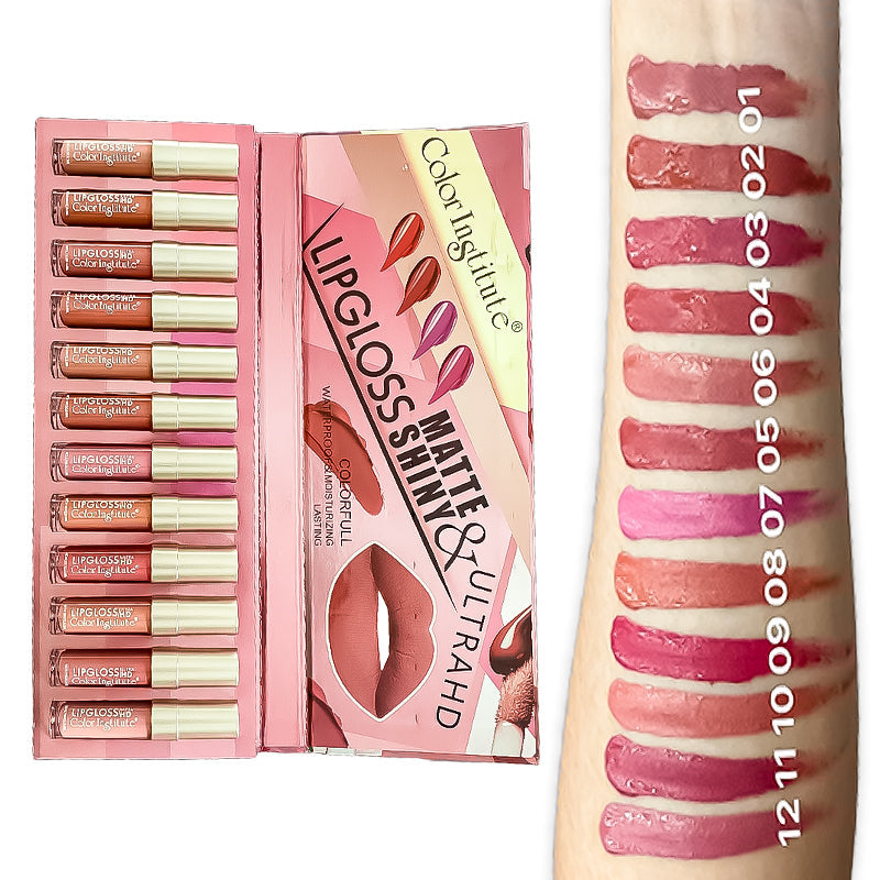 Color Institute Lip Gloss 12 Pieces Pack Color Institute