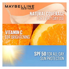 Original Maybelline - Fit Me Fresh Tint Spf 50 + Vitamin C Foundation Maybelline