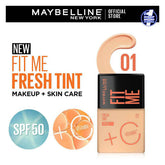 Original Maybelline - Fit Me Fresh Tint Spf 50 + Vitamin C Foundation Maybelline