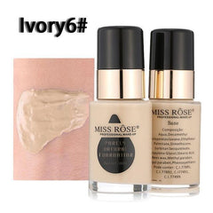 Miss Rose Waterproof Moisturizing Oil Free Full Coverage Foundation - 30ml Miss Rose