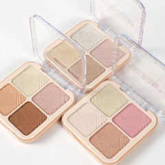 Miss Rose Luminous Glow 4-Color Highlighter Palette Miss Rose